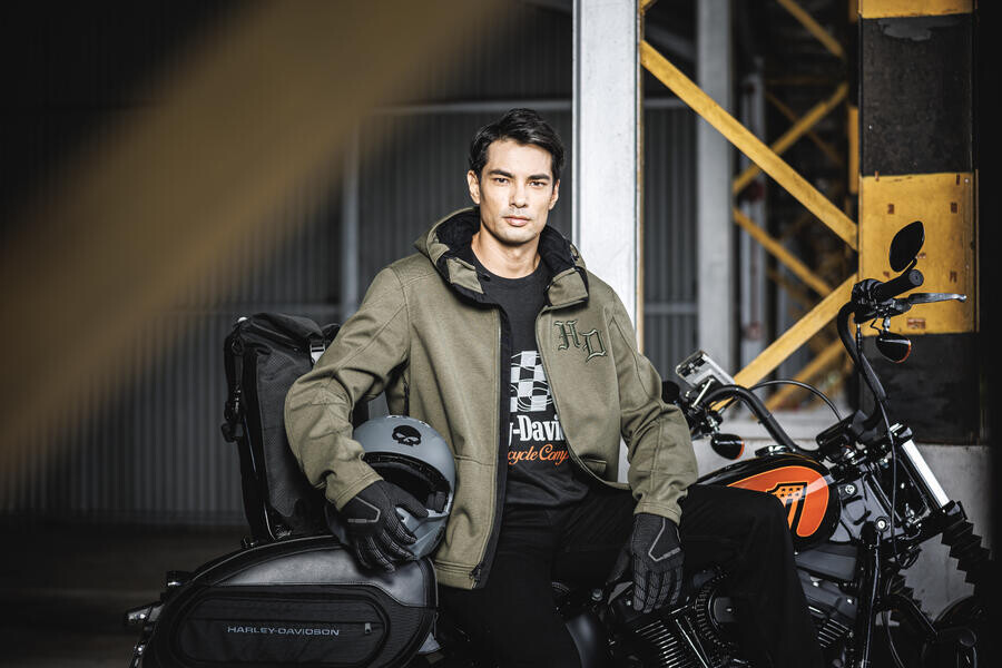 メンズ H-D®デフレクター2.0 フード付きライディングフリース