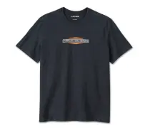 メンズ スタックドバー＆シールド スラブTシャツ