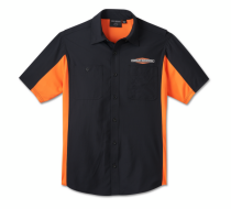 Camasa COLORBLOCK BLACK/ORANGE