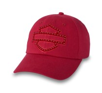 レディース スタッズバー＆シールド ベースボールキャップ