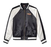 Women's 120th Anniversary Classic Bomber Jacket - Colorblocked - Black Beauty - 97448-23VW