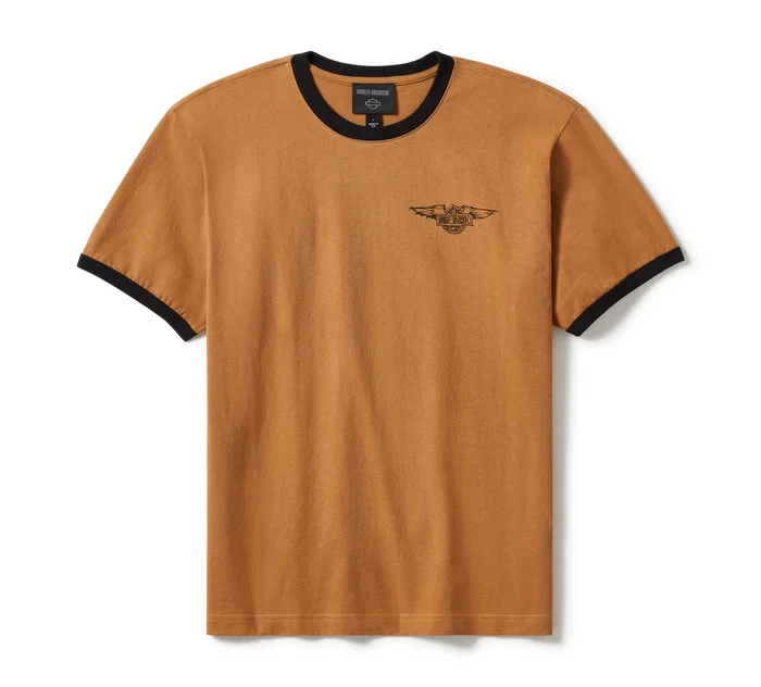 Willie G Sketch Art Ringer Tee - Dark Chocolate