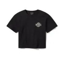 Women's In the Wind Rider Sketch Art Boxy Tee - True Black