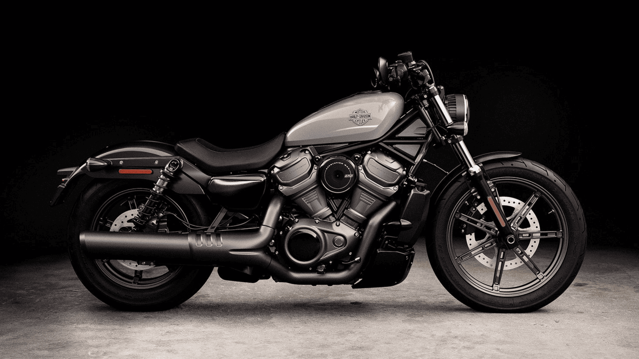 2024 Harley-Davidson® Nightster® in a studio setting, highlighting its sleek and modern design