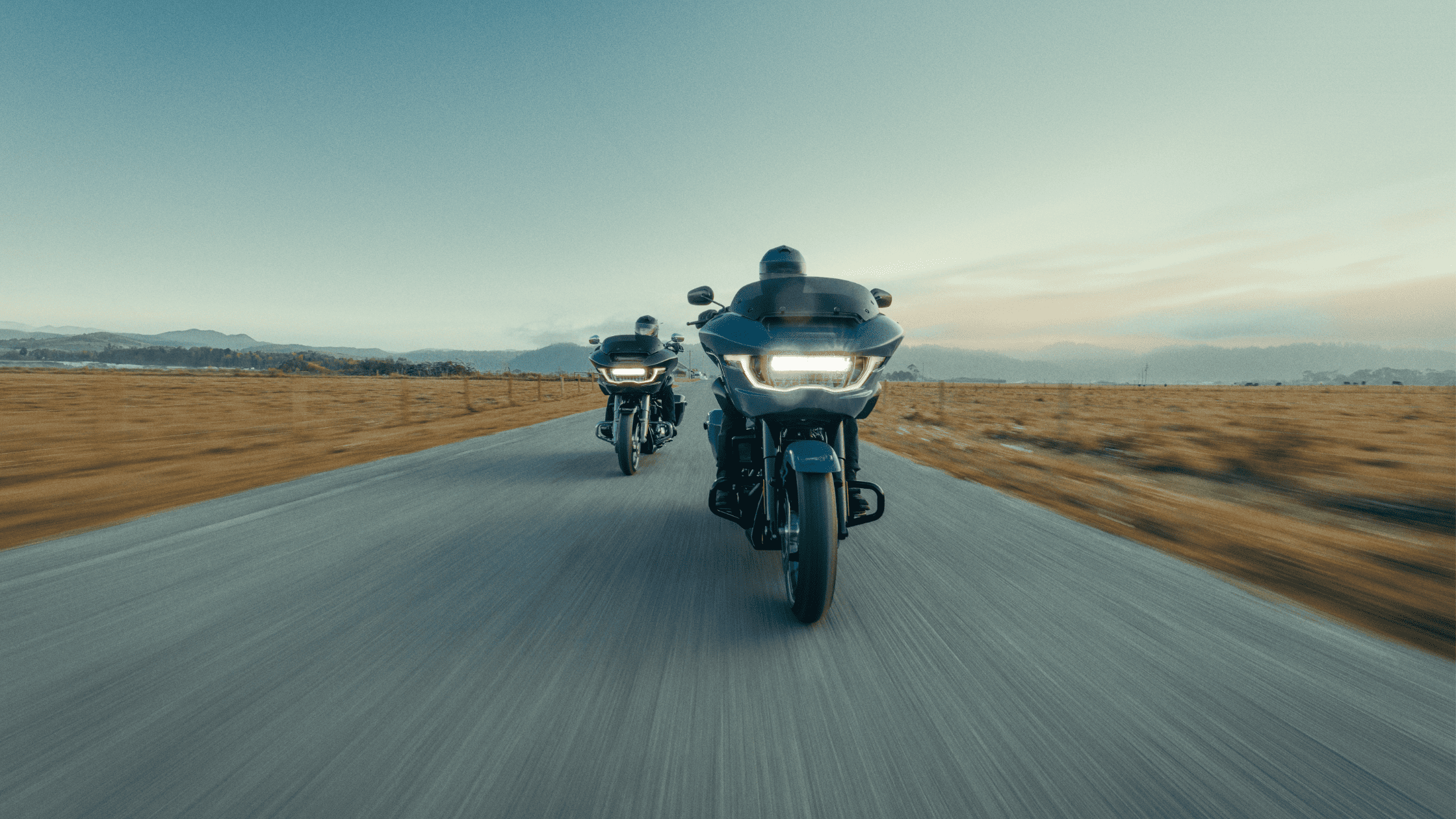 2024 Harley-Davidson® Road Glide® leading the way on an open road, built for adventure and comfort.