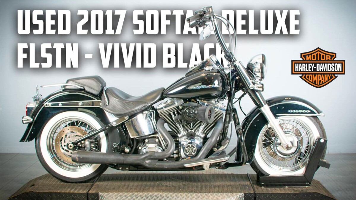 Used 2017 Vivid Black Harley-Davidson® Softail Deluxe FLSTN