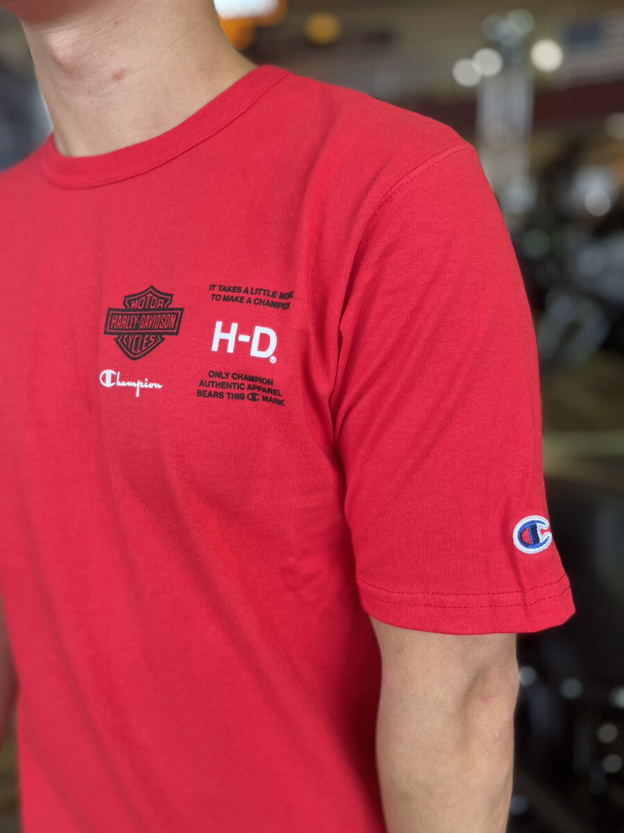 Harley-Davidson Champion Tシャツ 赤 L ニュース記事 一覧 | ハーレーダビッドソン須磨/Harley-Davidson Suma