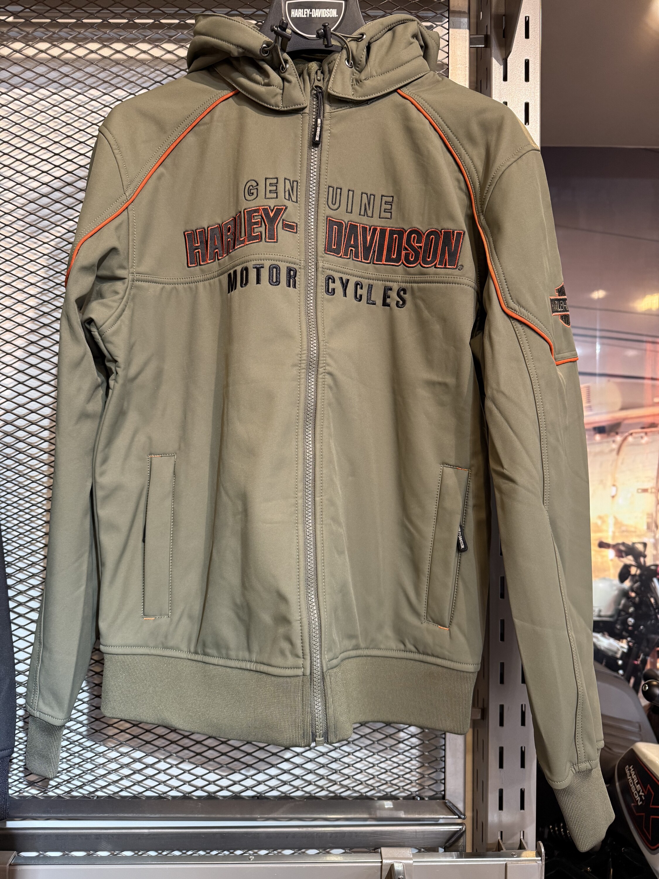 【L】HARLEY-DAVIDSON ☆ バイカー デザイン ナイロンジャケット HARLEY−DAVIDSON（ﾊｰﾚｰﾀﾞﾋﾞｯﾄﾞｿﾝ）ナイロンジャケット