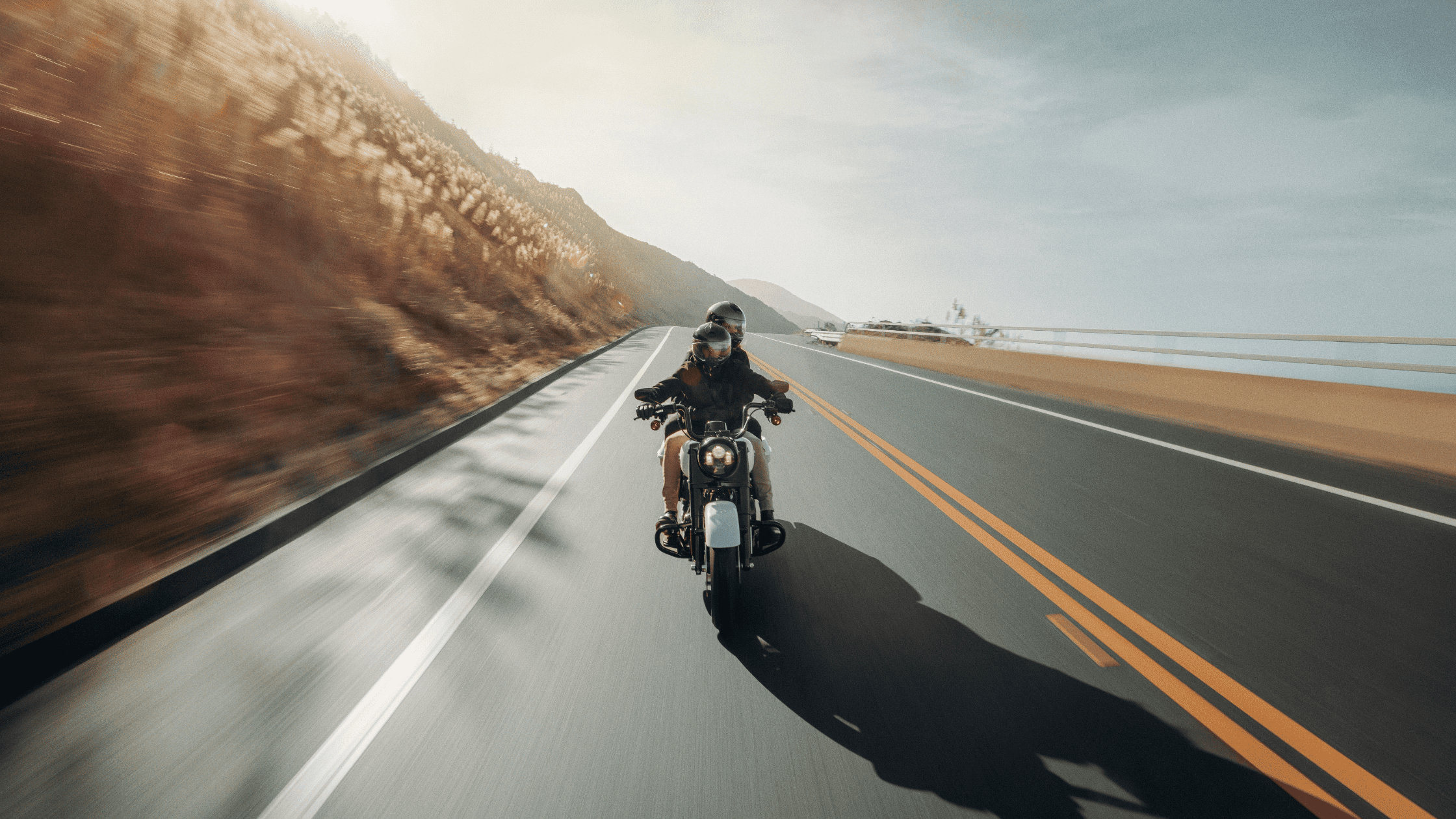 2024 Harley-Davidson® Road King® Special with two riders on scenic highway