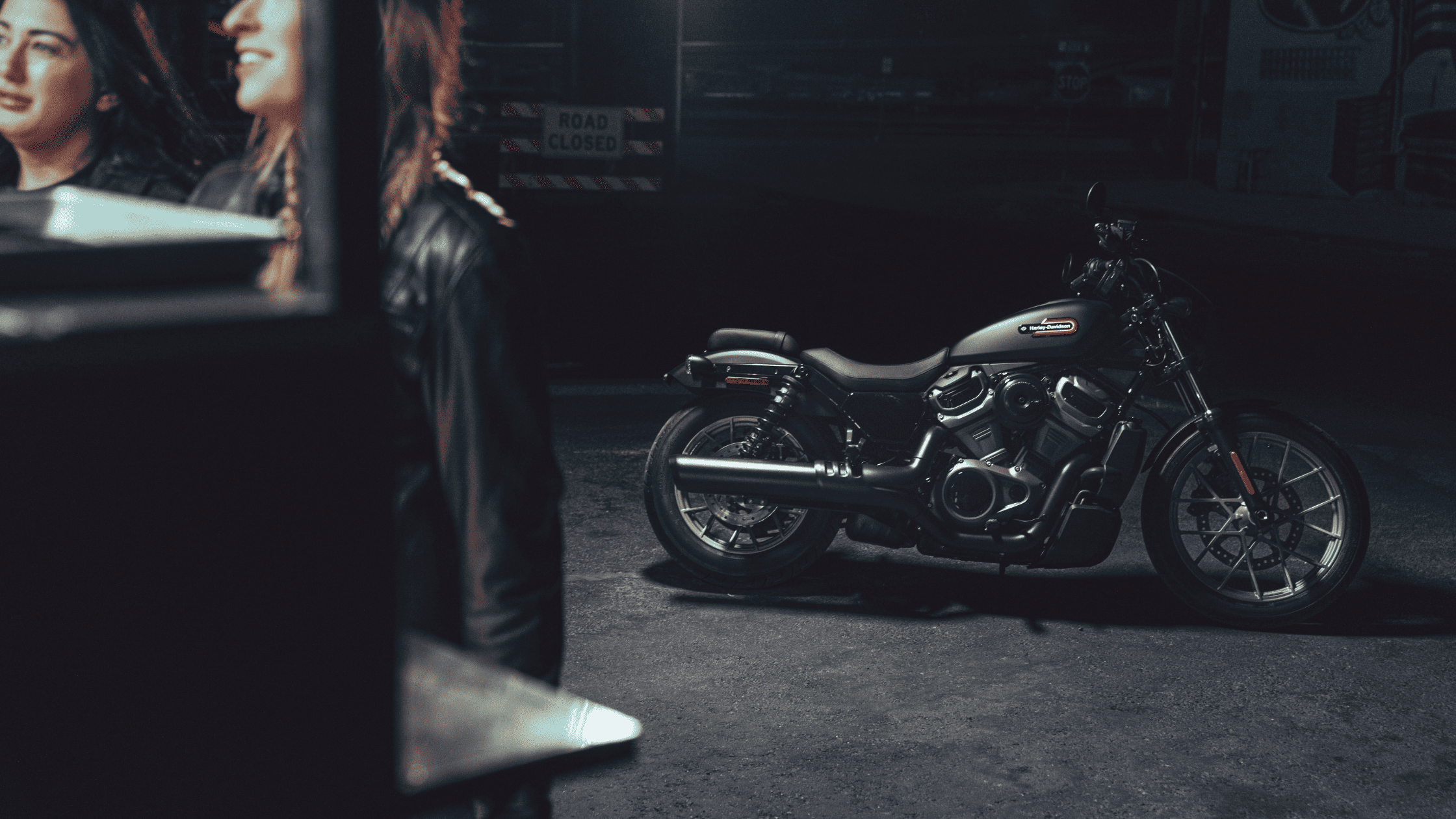 2024 Harley-Davidson® Nightster® Special in matte black, urban night setting