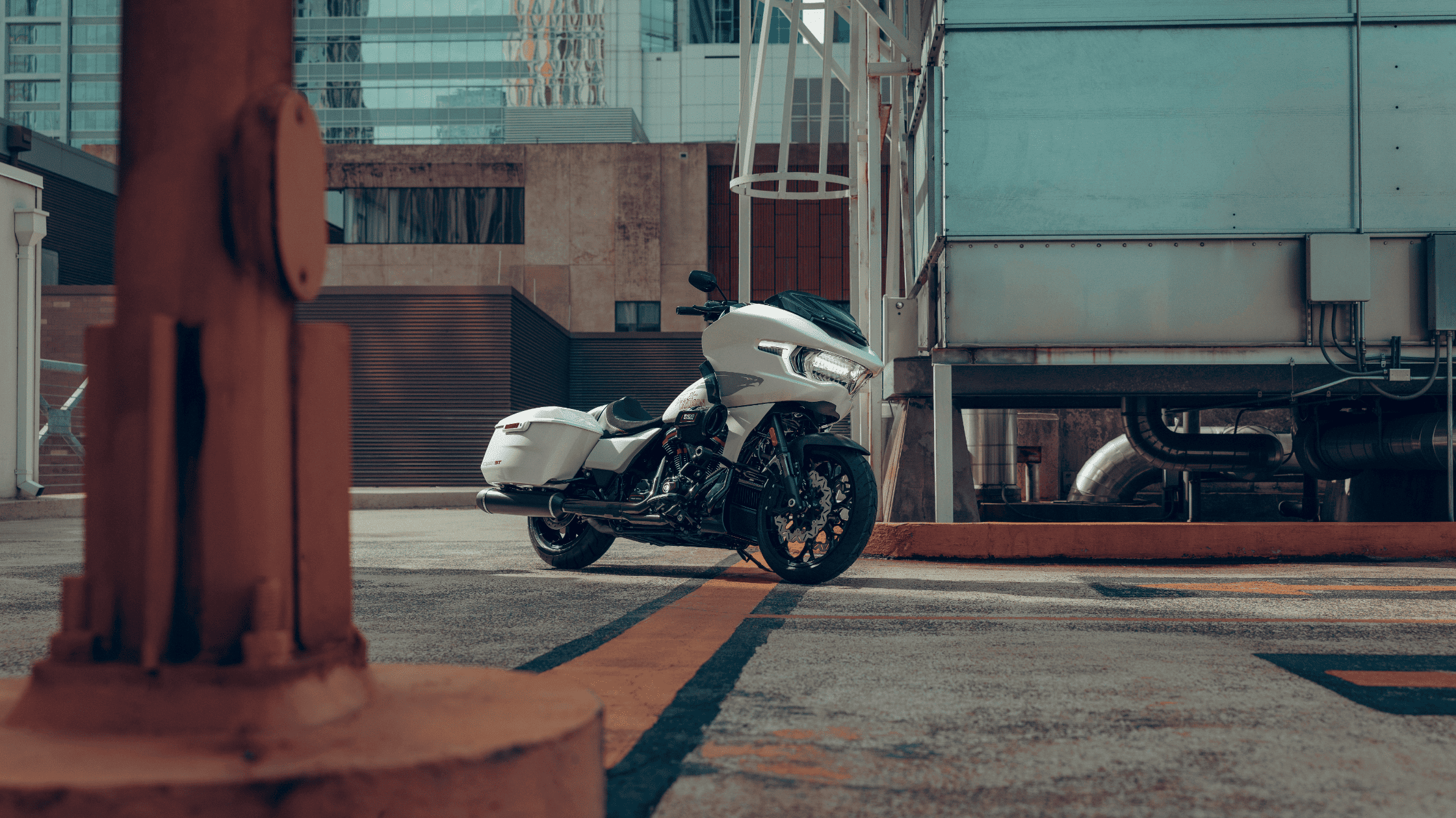The CVO™ Road Glide® ST redefines high-performance touring with its bold design and advanced features for the ultimate ride.