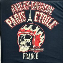 T-SHIRT HELMET SKULL BLACK