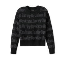 【Women's】HARLEY－DAVIDSON(R) リピートプリントセーター