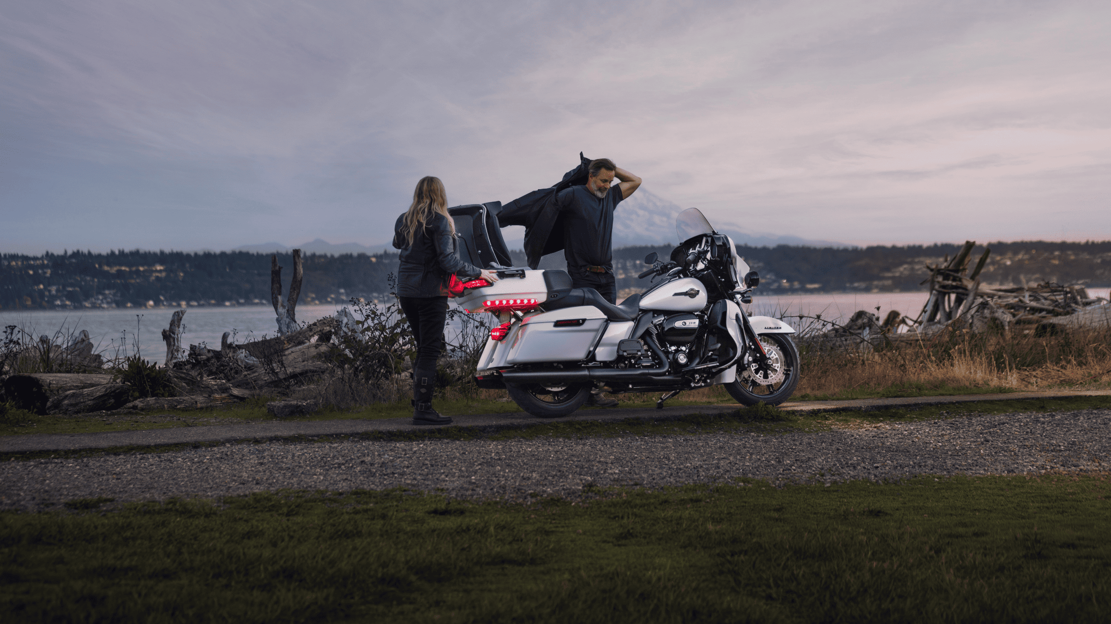 2024 Harley-Davidson® Ultra Limited® displayed on open terrain, highlighting its iconic build