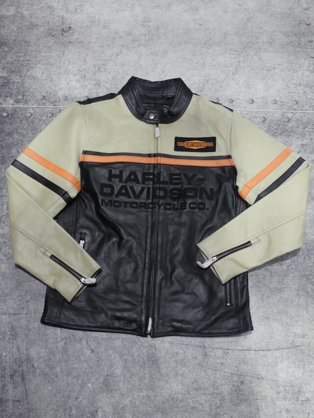 JACKET-LEATHER,BLACK/TAN COL | Harley-Davidson® 知立