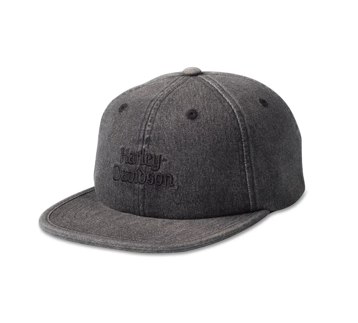 Staple Denim Low Profile Snapback kapa - Black Denim