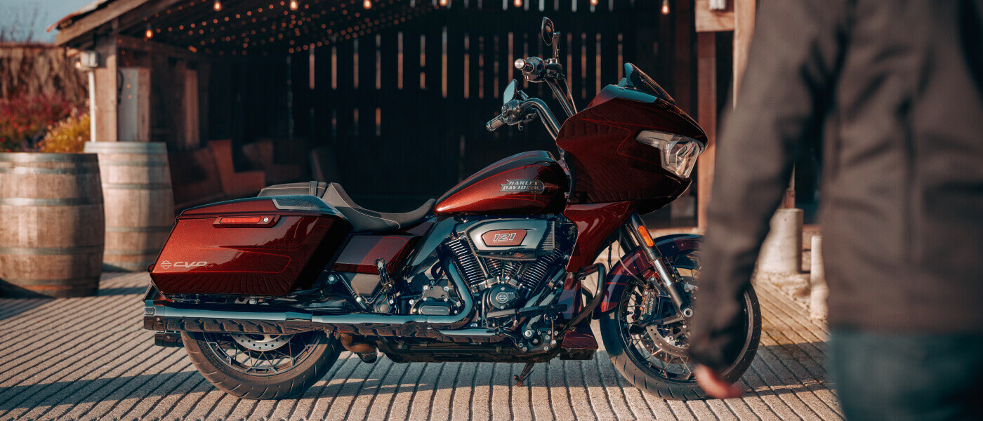 2024 Harley-Davidson CVO Road Glide side view on patio