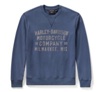 MEN'S H-D WASHED CREWNECK