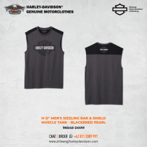 Harley-Davidson® Men's Sizzling Bar & Shield Muscle Tank - Blackened Pearl