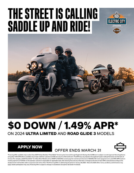 Current Promotions click here for current specials Electric City Harley Davidson