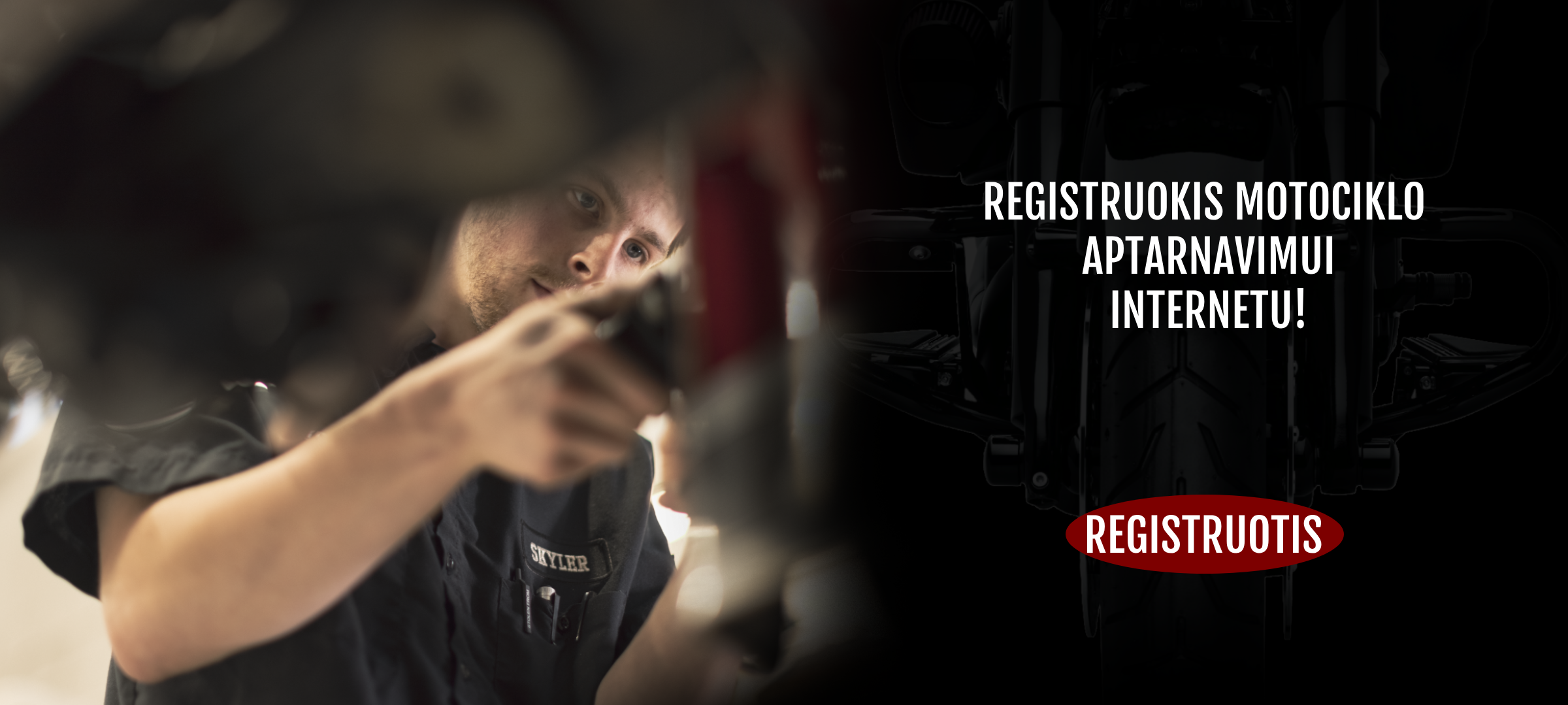 Registracija į servisą