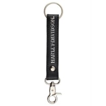 Skull Black Vinyl Strap Key Chain