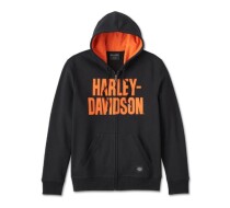 Bar Font Zip-Up Hoodie
