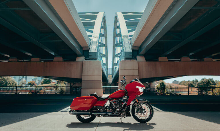 2025 Harley-Davidson CVO Road Glide ST side view under bridge