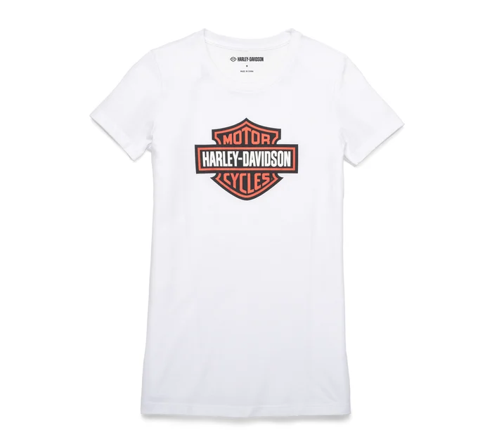 Harley-Davidson Bar & Shield Graphic Tee White