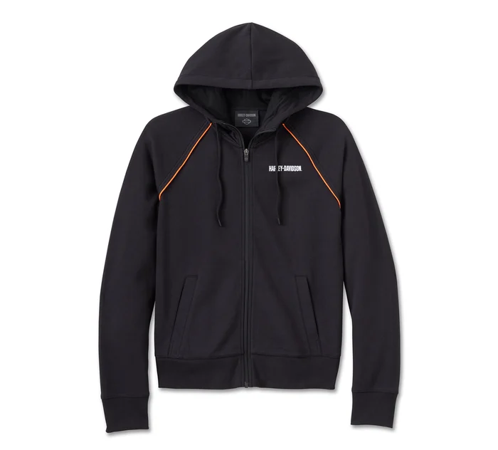 Sweat à capuche zippé Classic Bar & Shield - Harley Black