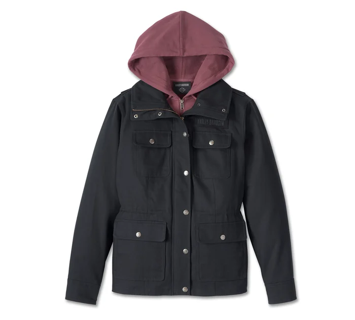 Blouson 3 en 1 California pour femmes - Black Beauty