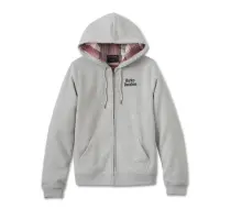 Sweat à capuche zippé avec doublure en flanelle Harley-Davidson Forever