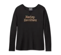 Haut thermique Harley-Davidson Old English - Harley Black