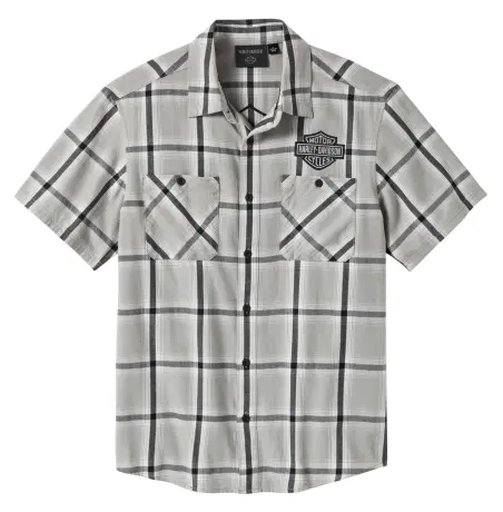 Košulja  Bar & Shield Staple Plaid grey