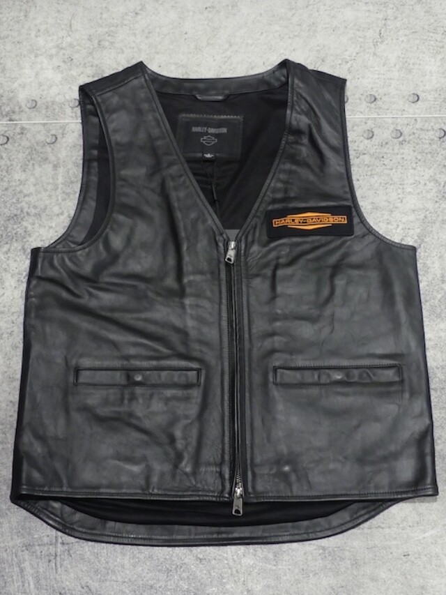 VEST-LEATHER,BLACK | Harley-Davidson® 知立