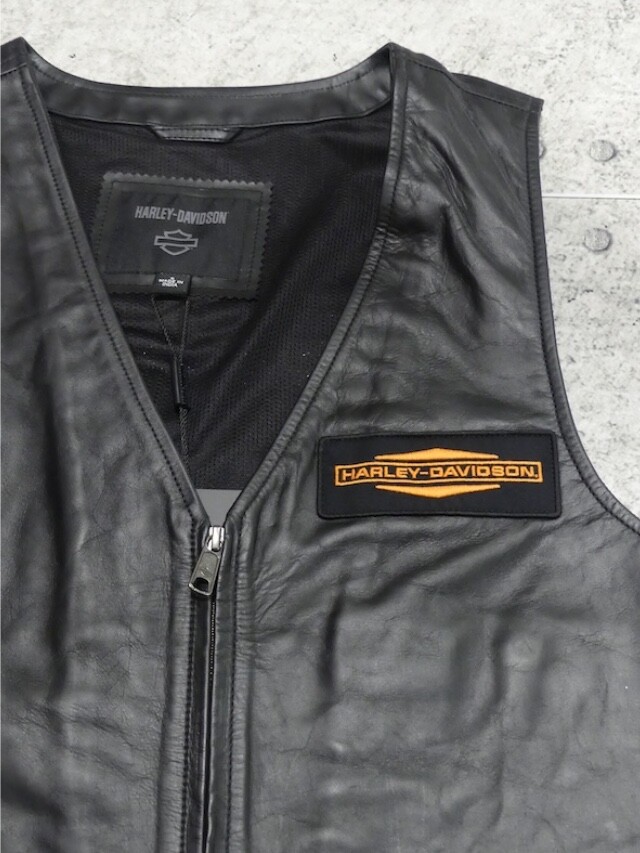 VEST-LEATHER,BLACK | Harley-Davidson® 知立