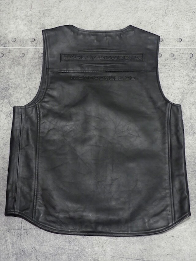 VEST-LEATHER,BLACK | Harley-Davidson® 知立