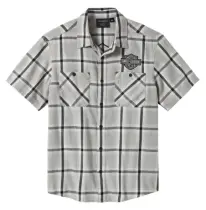 Košulja  Bar & Shield Staple Plaid grey