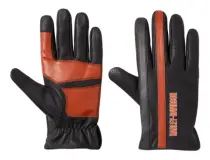 Perforirane kožne rukavice Legacy  black/orange