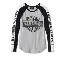 Women's Bar & Shield Raglan Long Sleeve Tee