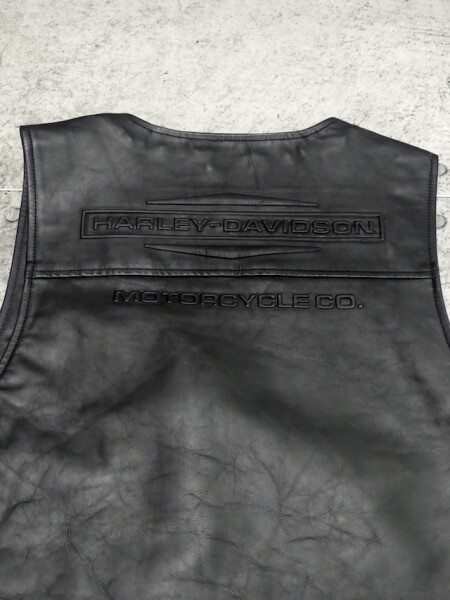 VEST-LEATHER,BLACK | Harley-Davidson® 知立