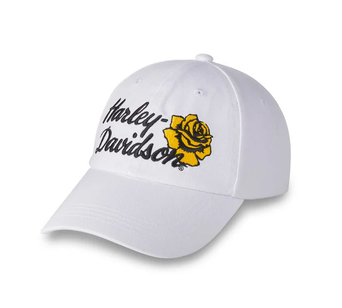 Casquette de baseball réglable Rose Racer - Bright White