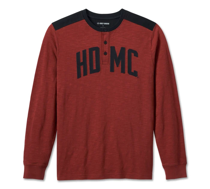 T-shirt à manches longues HD-MC pour hommes - Russet Brown
