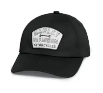 Harley Waxed Fitted Canvas Basbeall Hat - Black