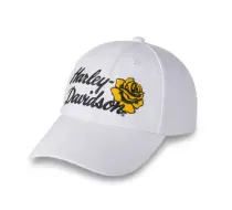 Casquette de baseball réglable Rose Racer - Bright White