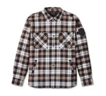 Sur-chemise Nomad pour hommes - Chemise à carreaux Tan