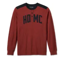 T-shirt à manches longues HD-MC pour hommes - Russet Brown