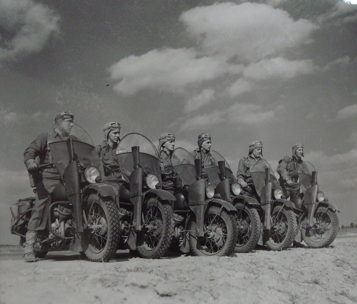 Historic military motorcycles honoring U.S. service members at House of Harley-Davidson Milwaukee