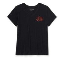 WOMEN'S ESSENTIAL BLING V NECK TEE