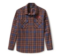 MEN'S RACER FONT YARN DYED PLAID SHIRT